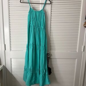 Ocean Drive Turquoise Maxi Dress